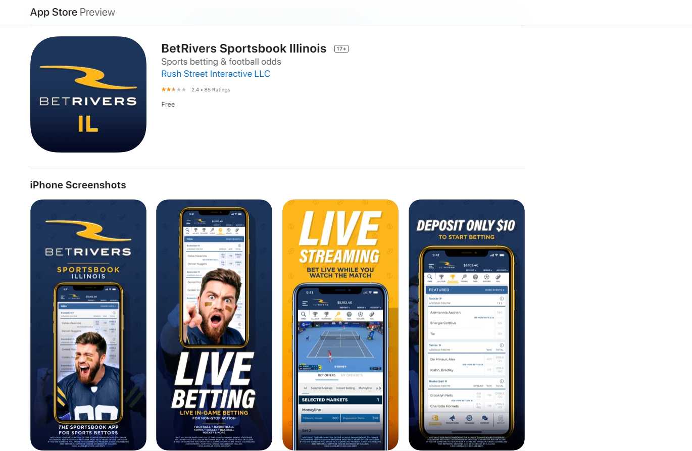 Benefits of the sportsbook app from BetRivers Illinois